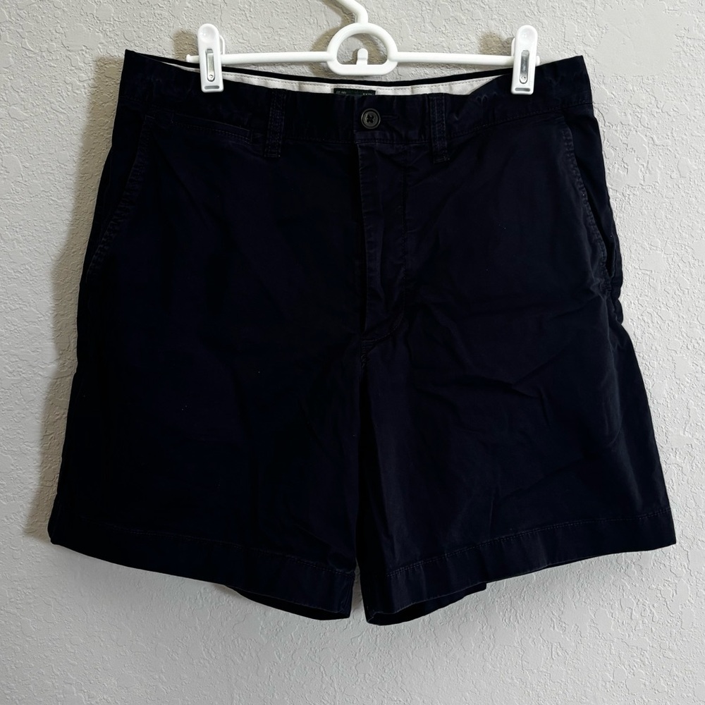J. Crew Men's Dark Navy Flat Front Shorts